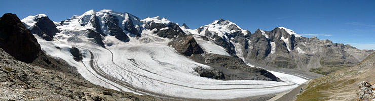 Bernina-Massiv mit Persgletscher